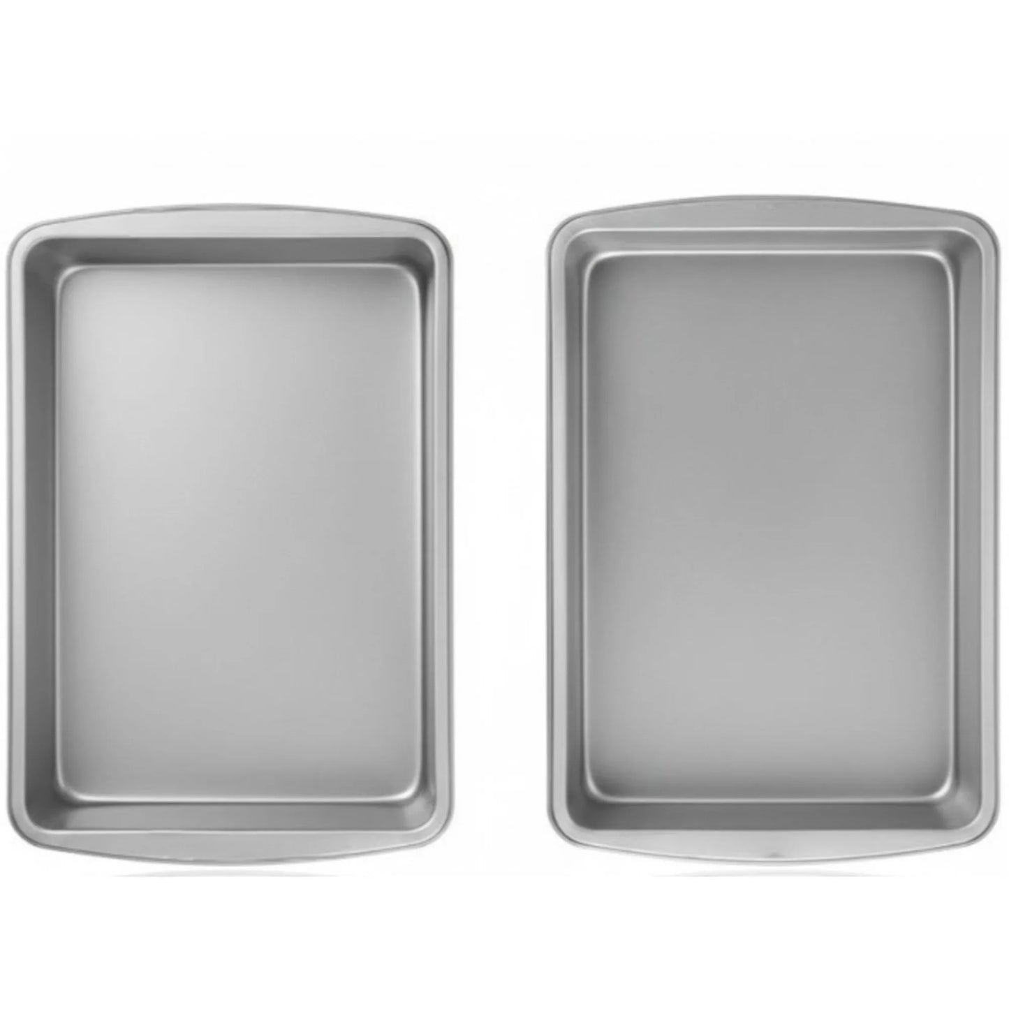 2 Pack Stainless Steel Brownie Pan With Even Heat Distribution