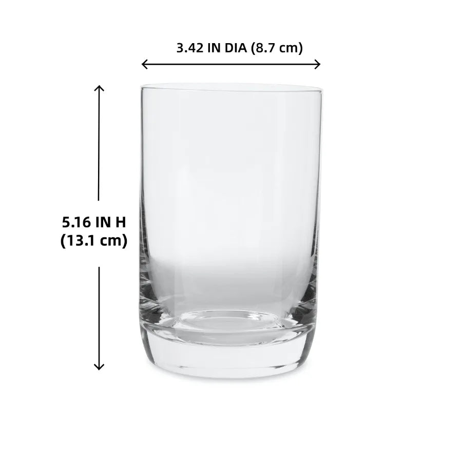 Glass Drinkware Set 8 Piece Glassware Collection For Everyday Use