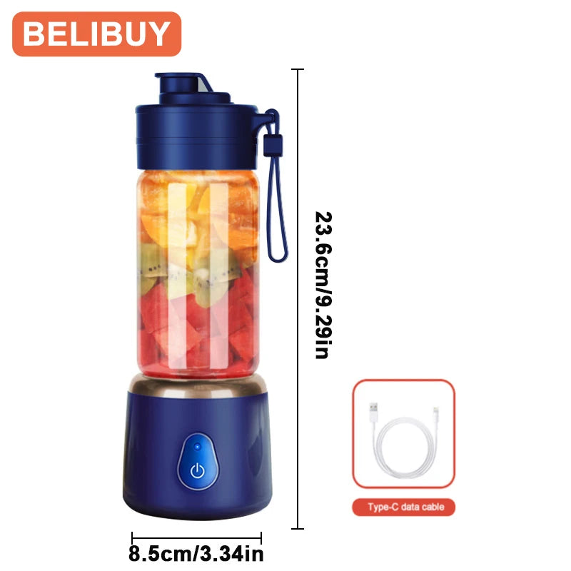 Portable USB Rechargeable Electric Juicer for Travel