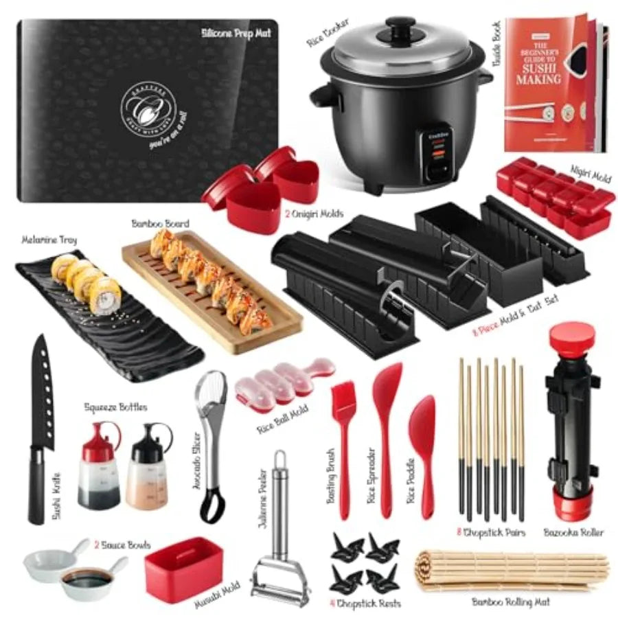 All-Inclusive Sushi Making Kit for Beginners and Pros
