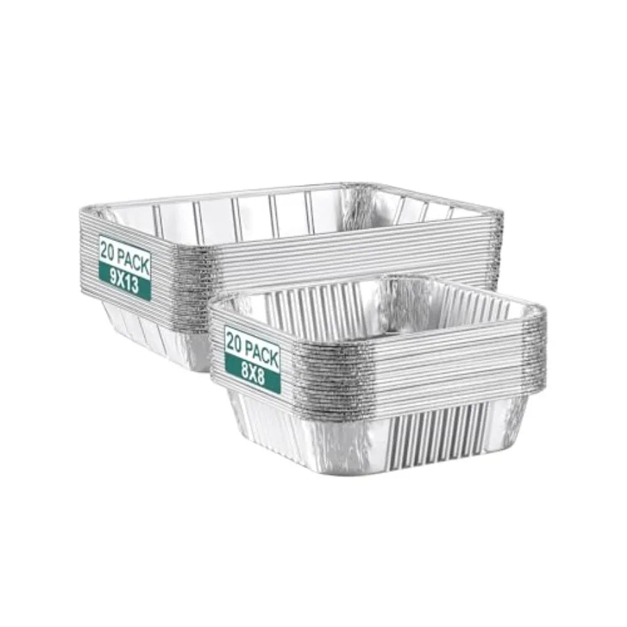 Disposable Aluminum Pans Combo Set 40 Pack