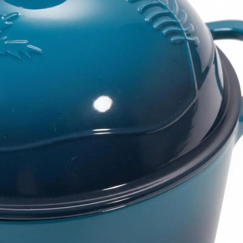 Enameled Cast Iron Covered Casserole With Lid For Induction And Sourdough Baking