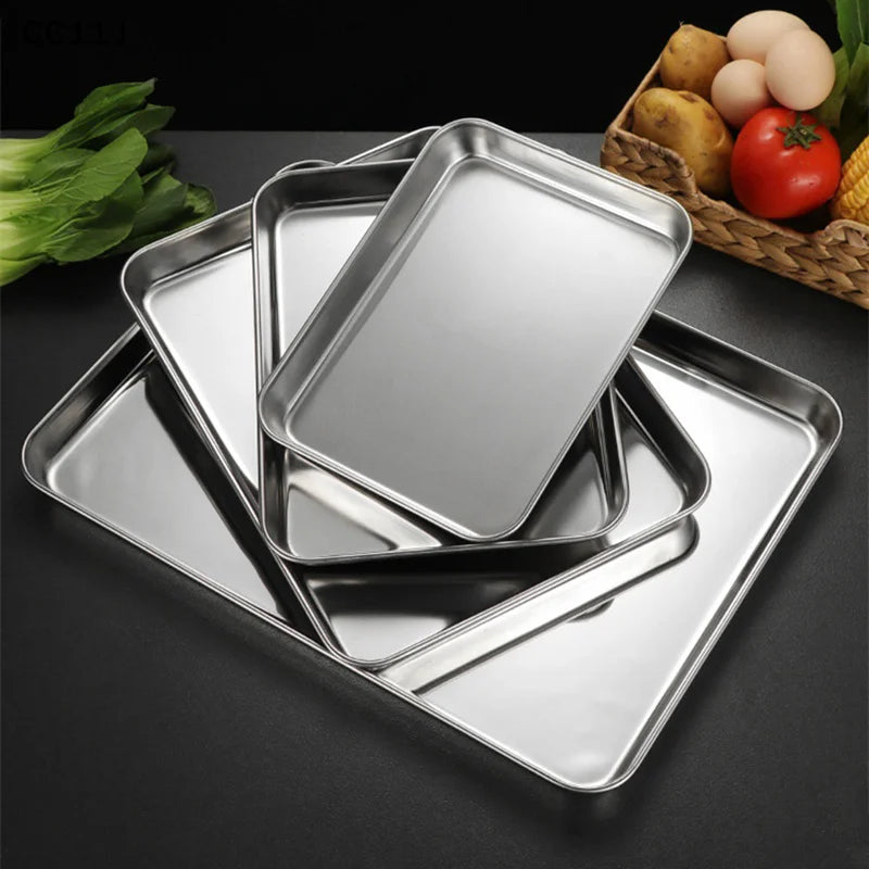 Stainless Steel Baking Tray With Removable Cooling Rack Nonstick