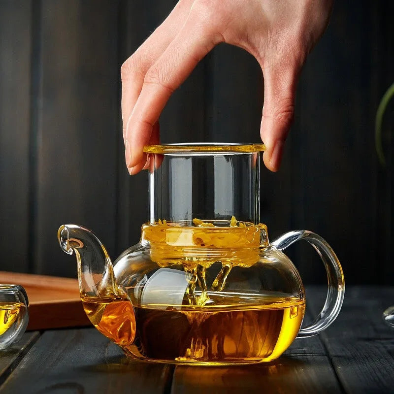 Heat Resistant Borosilicate Glass Teapot