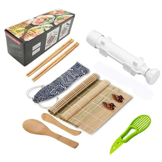 Sushi Maker Set Kit With Rolling Mold And Bamboo Mat