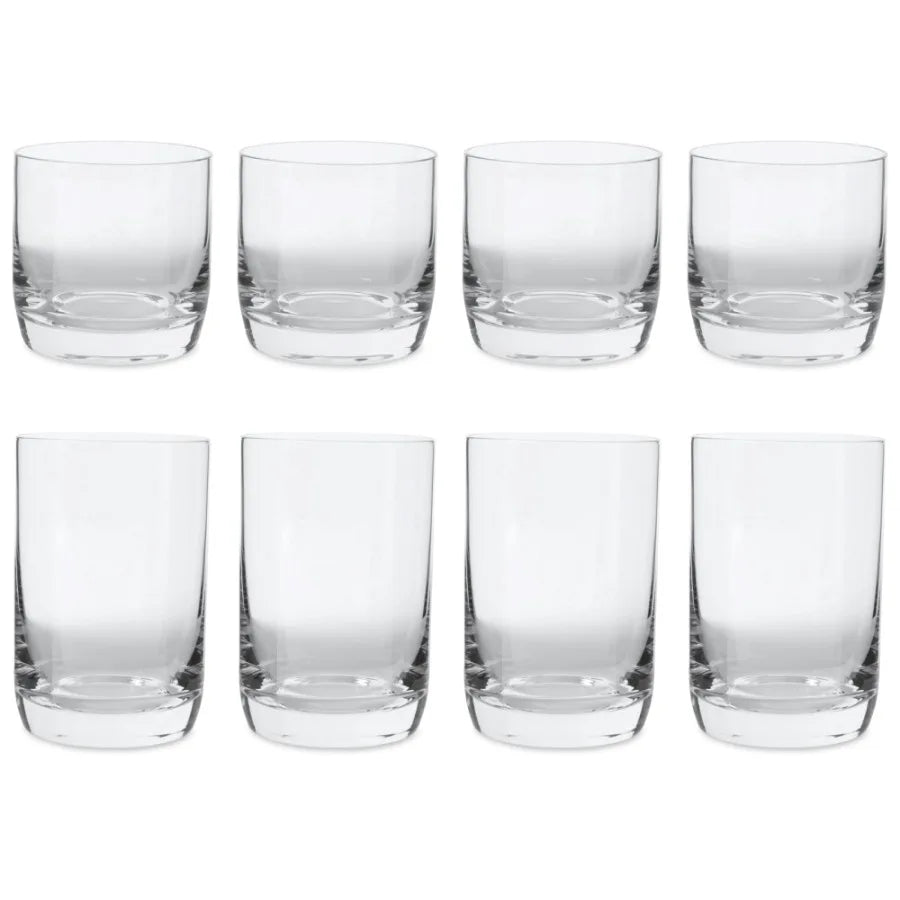 Glass Drinkware Set 8 Piece Glassware Collection For Everyday Use