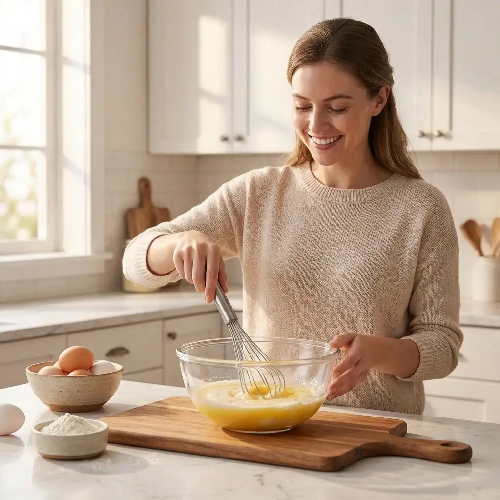 Stainless Steel Whisk Cordless Egg Beater For Home Baking