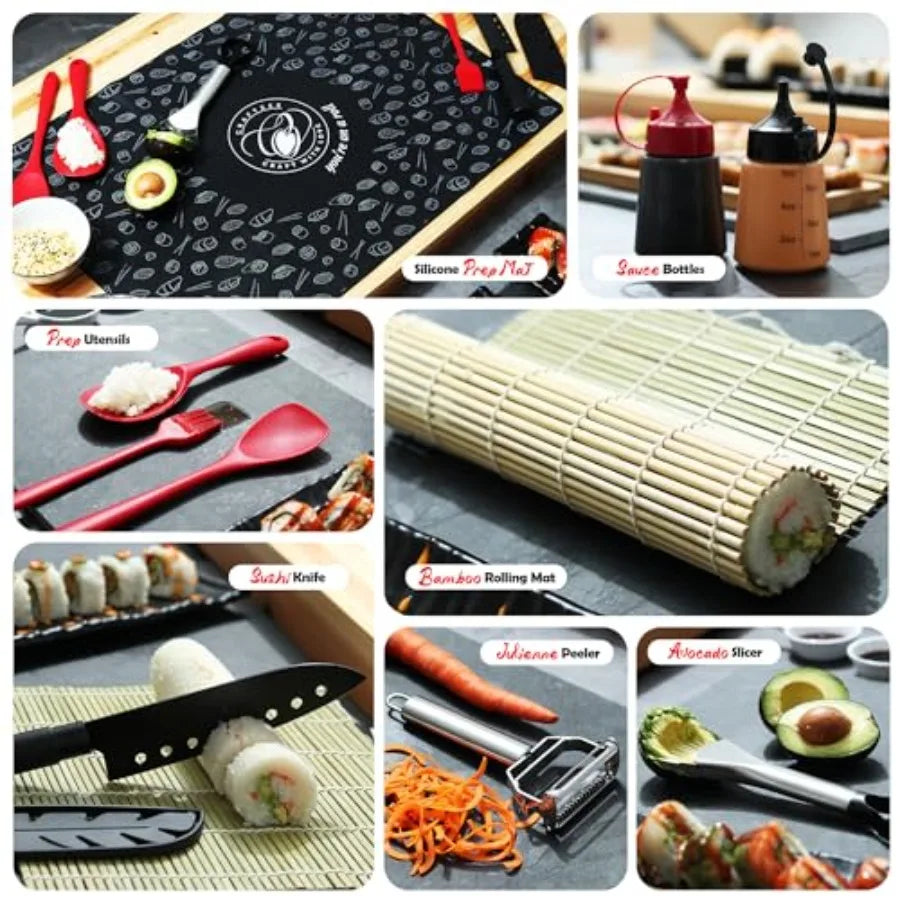 All-Inclusive Sushi Making Kit for Beginners and Pros