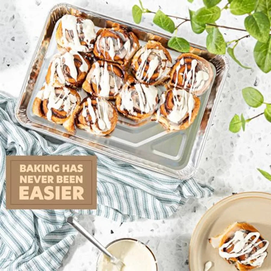 Disposable Aluminum Cookie Sheets 5 Pack Heavy Duty Baking Pans