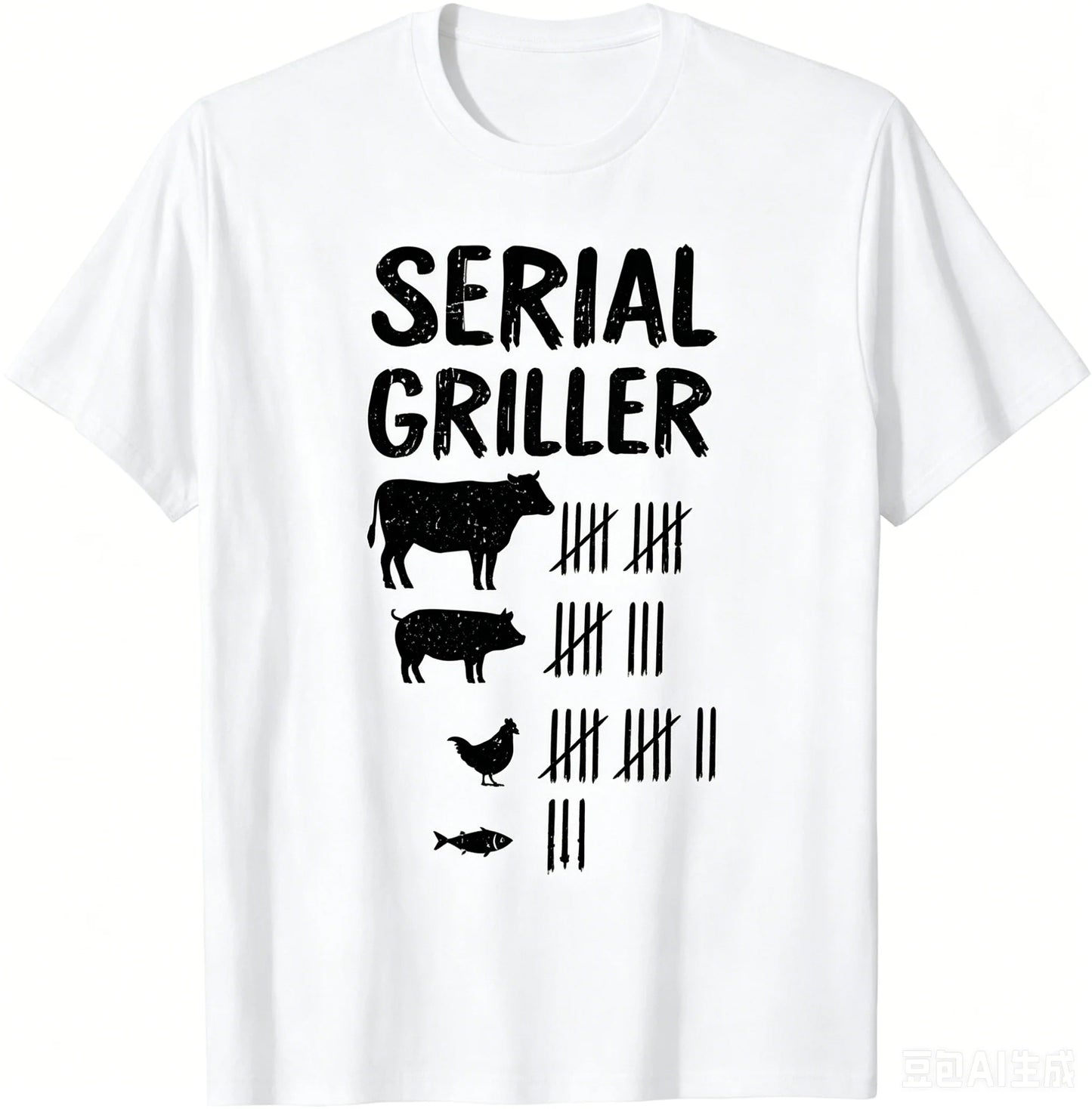 Serial Griller BBQ Graphic Tee For Men And Women Gift