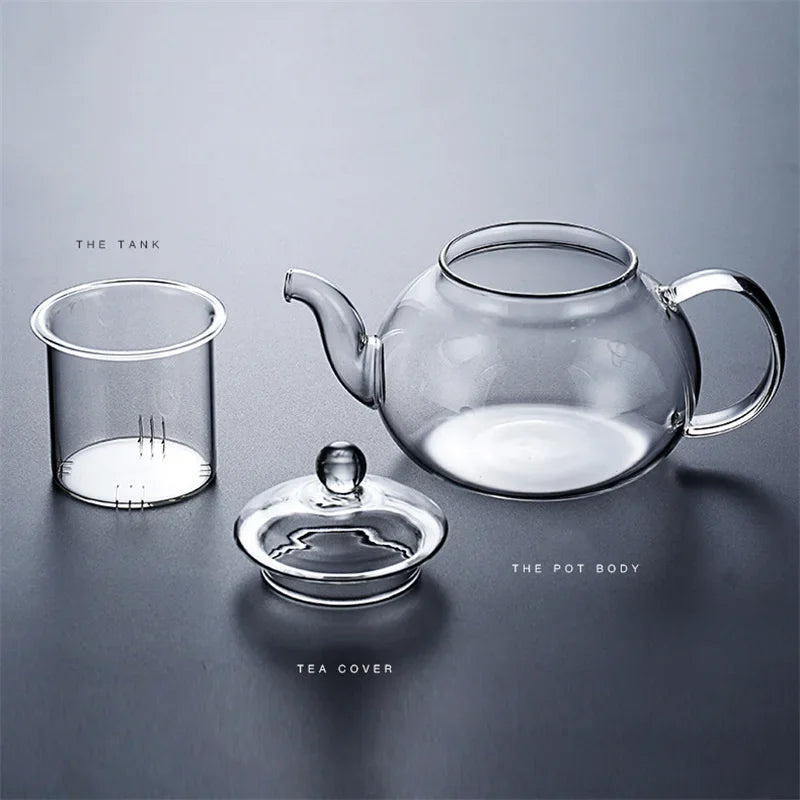 Heat Resistant Borosilicate Glass Teapot