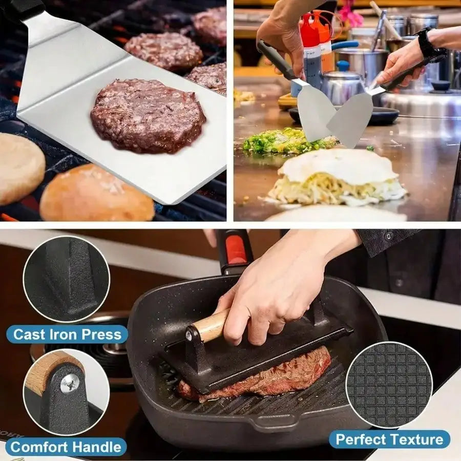 TAIMASI 304 Stainless Steel Barbecue Master Kit With Grill Tools