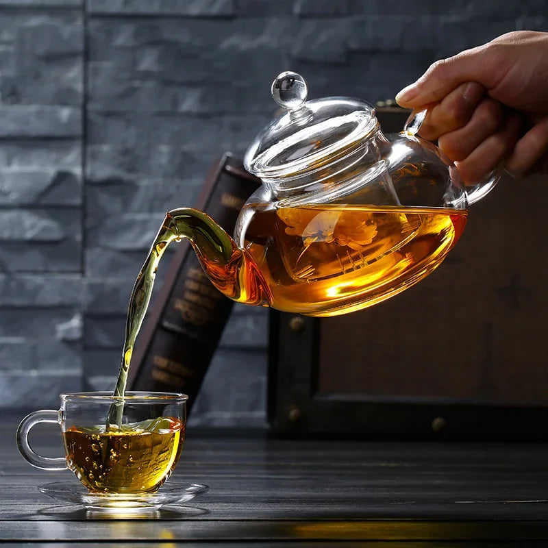 Heat Resistant Borosilicate Glass Teapot