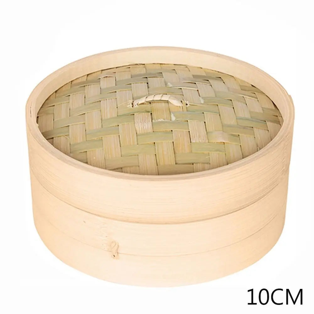 10/15/20cm Cooking Bamboo Steamer Dumpling Food Steamer with Lid Cookware Steam Pot Kitchen Cooking Tools