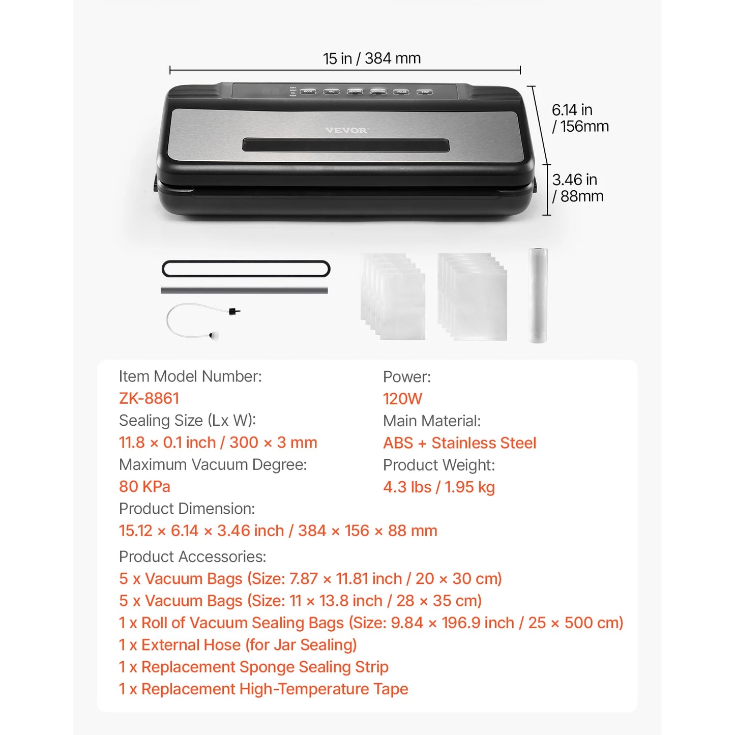 SucceBuy 7 In 1 Electric Vacuum Sealer For Food Preservation