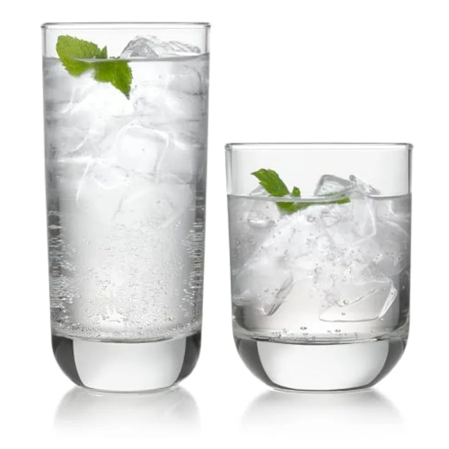 Classic Rocks and Tumbler Glasses Set Dishwasher Safe