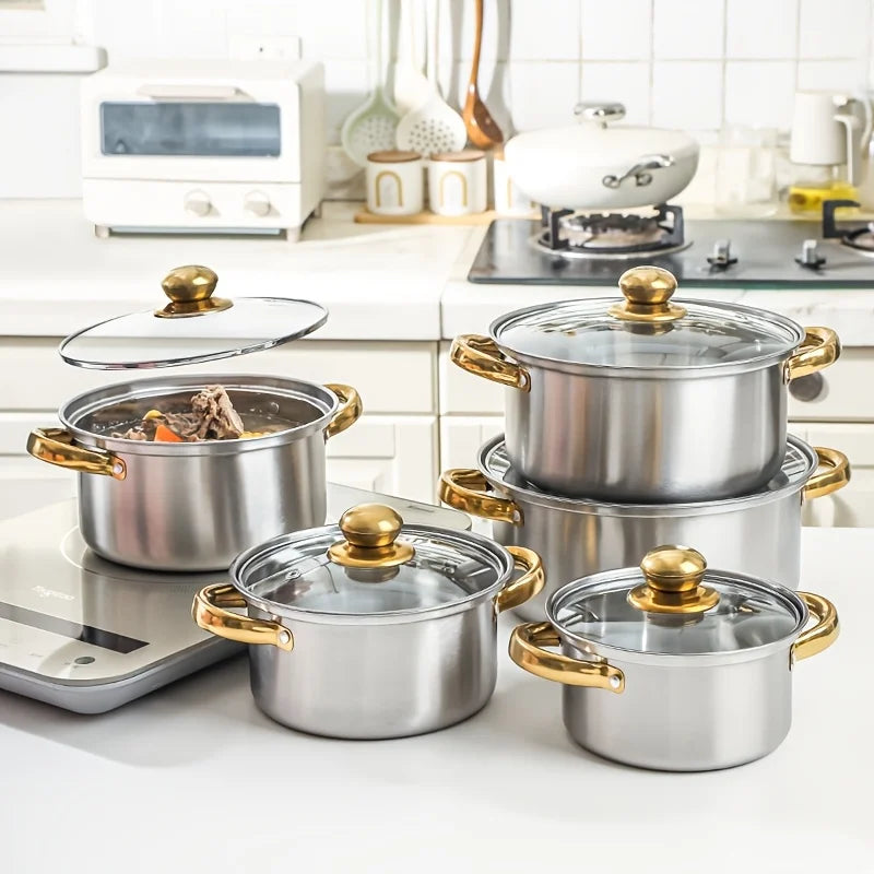 Stainless Steel Nonstick Cookware Set For Induction Cooking