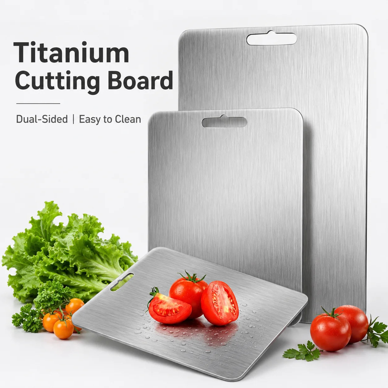 Titanium Cutting Board Set Double Sided Chopping Board For Kitchen