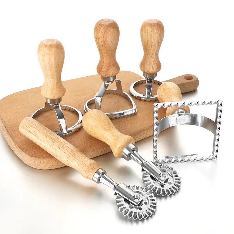 WIKHOSTAR Stainless Steel Cookies Cutter Set And Ravioli Maker Kit