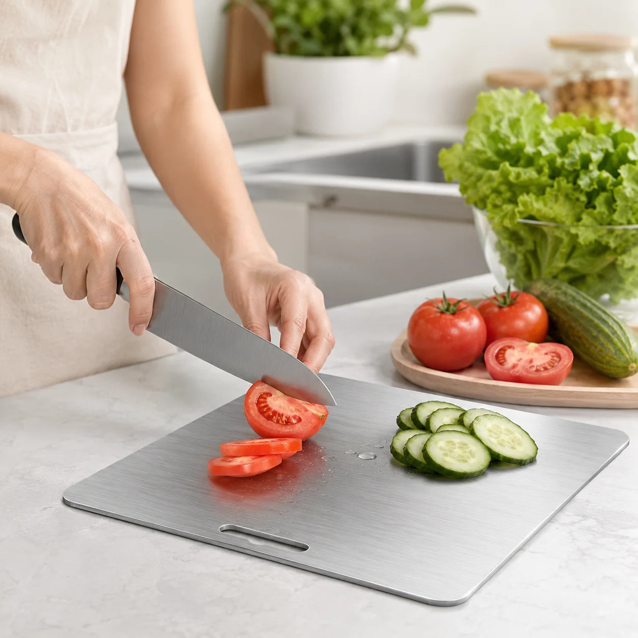 Titanium Cutting Board Set Double Sided Chopping Board For Kitchen