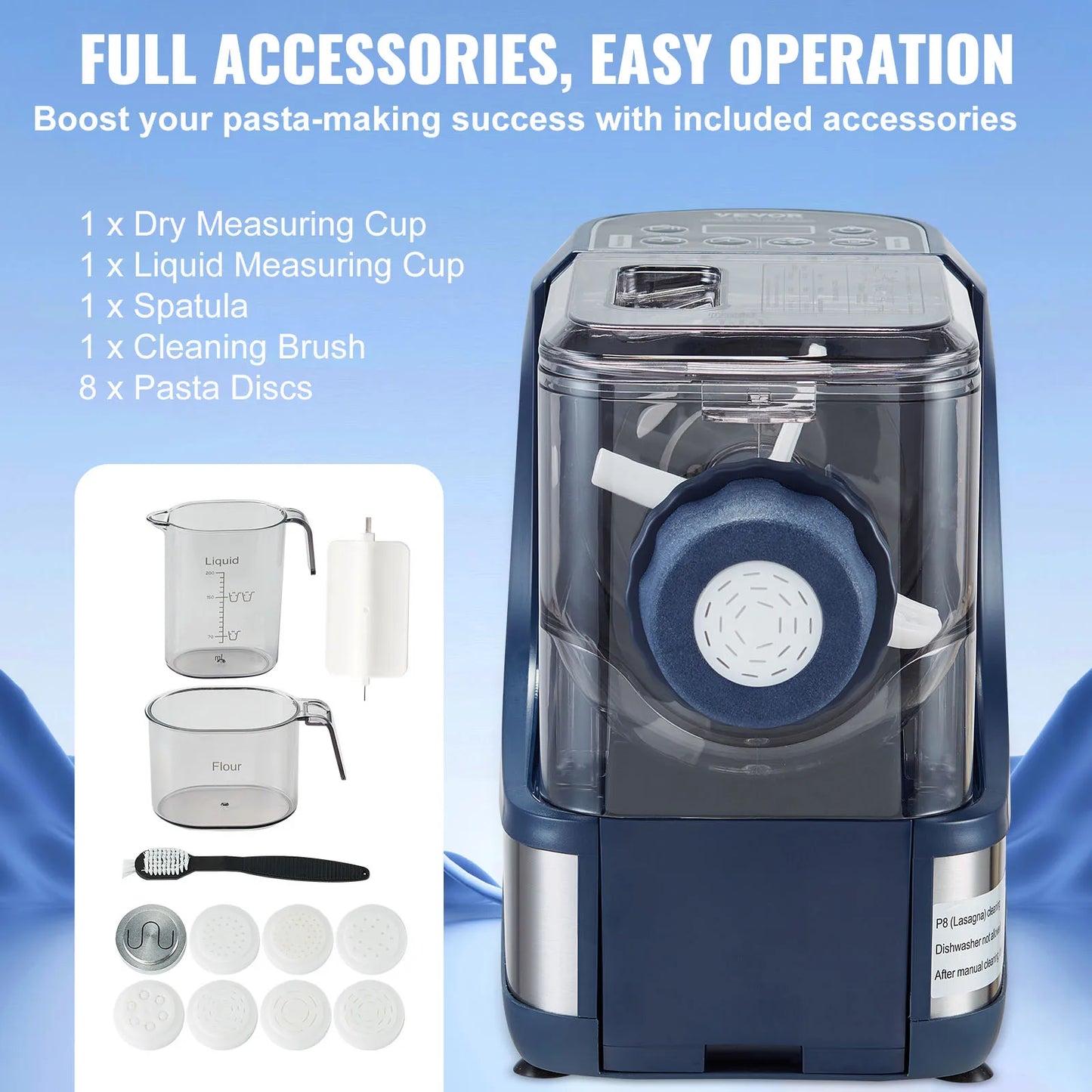 SucceBuy Electric Pasta Maker With Four Modes 500g Capacity