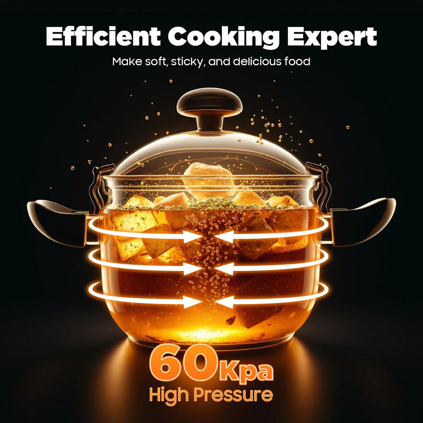 Stainless Steel Pressure Cooker With Safety Valve For Restaurant Kitchen