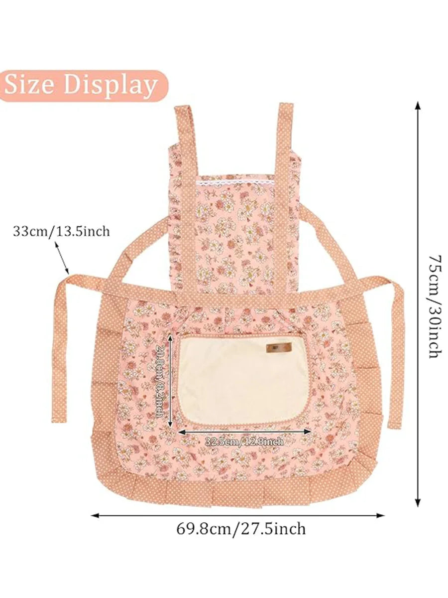Henan Craft Of Weaving Floral Lace Apron Waterproof Oil Proof