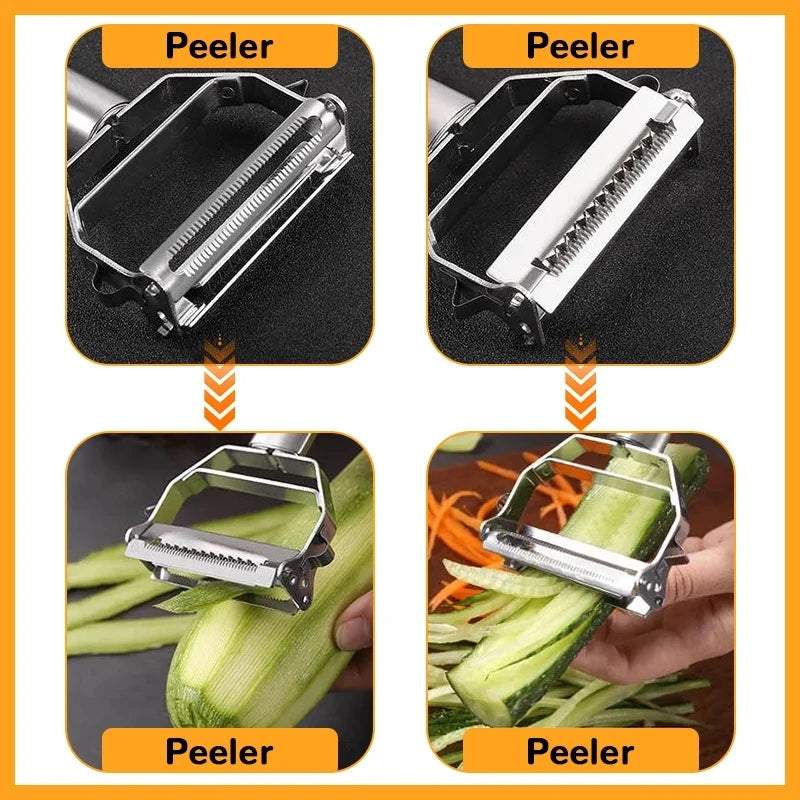 Stainless Steel Double Head Vegetable Peeler For Fruits And Vegetables