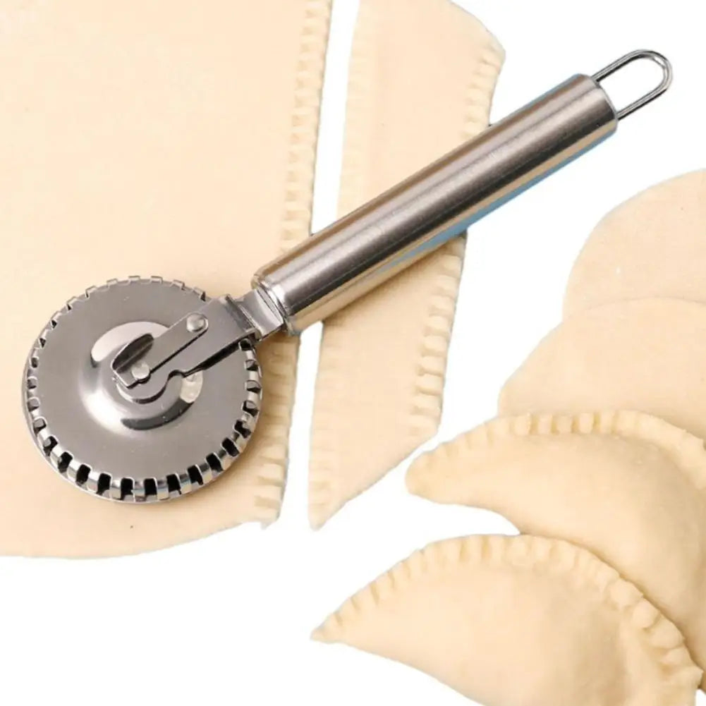 Stainless Steel Ravioli Cutter And Sealer Wheel For Pasta Dough
