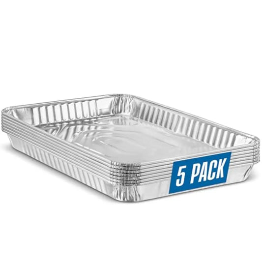 Disposable Aluminum Cookie Sheets 5 Pack Heavy Duty Baking Pans
