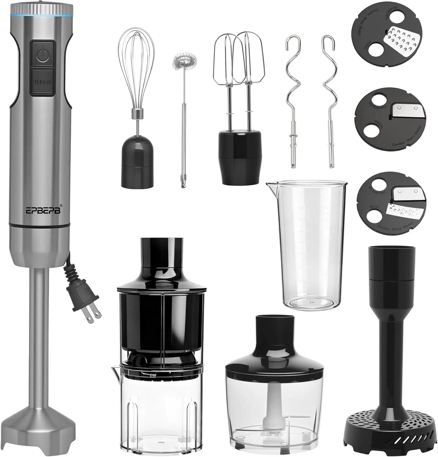 12 In 1 Immersion Blender Set Handheld Stick Mixer