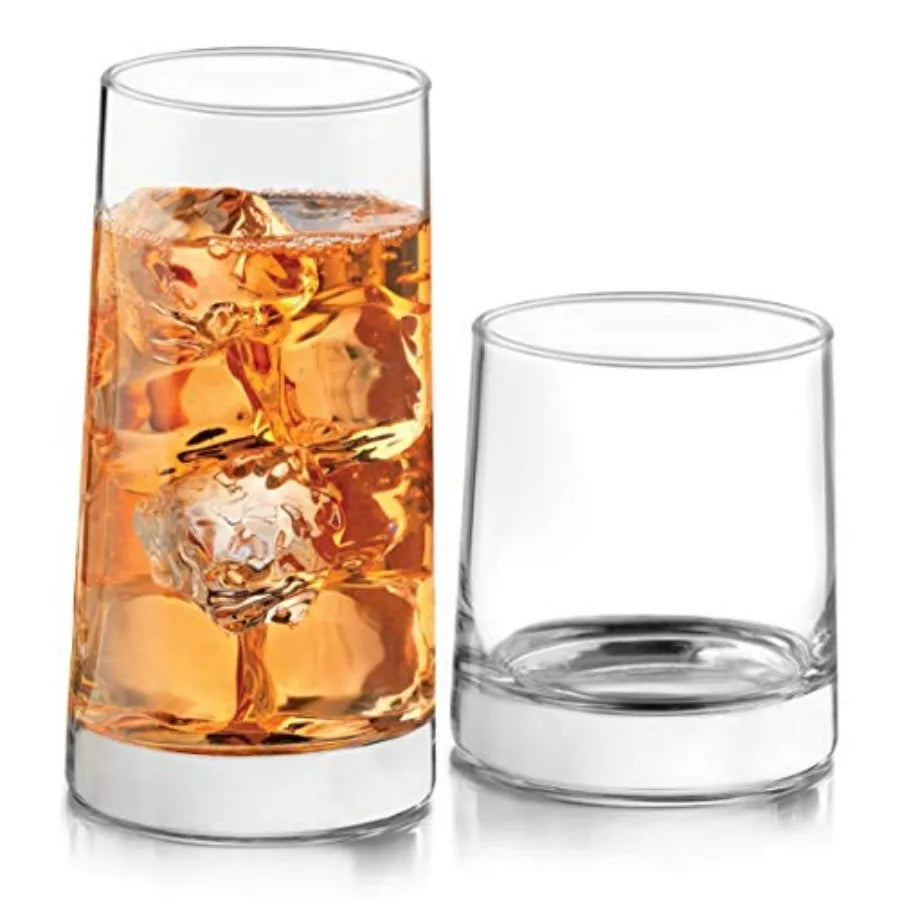 Classic Rocks and Tumbler Glasses Set Dishwasher Safe