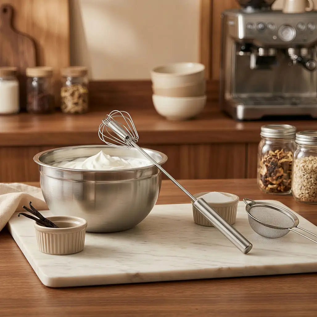 Stainless Steel Whisk Cordless Egg Beater For Home Baking