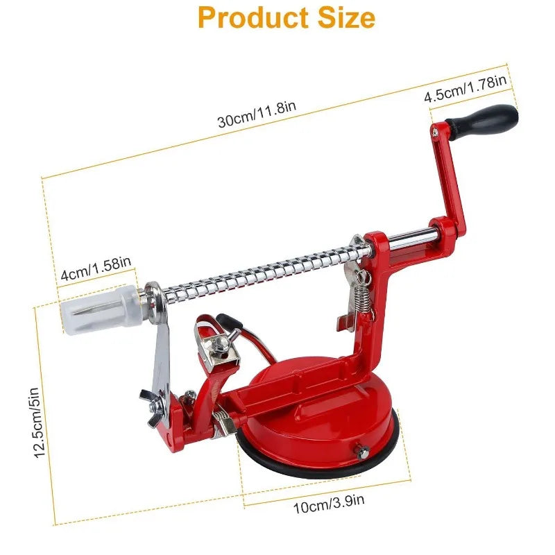3 In 1 Apple Peeler Corer Slicer Manual Crank Suction
