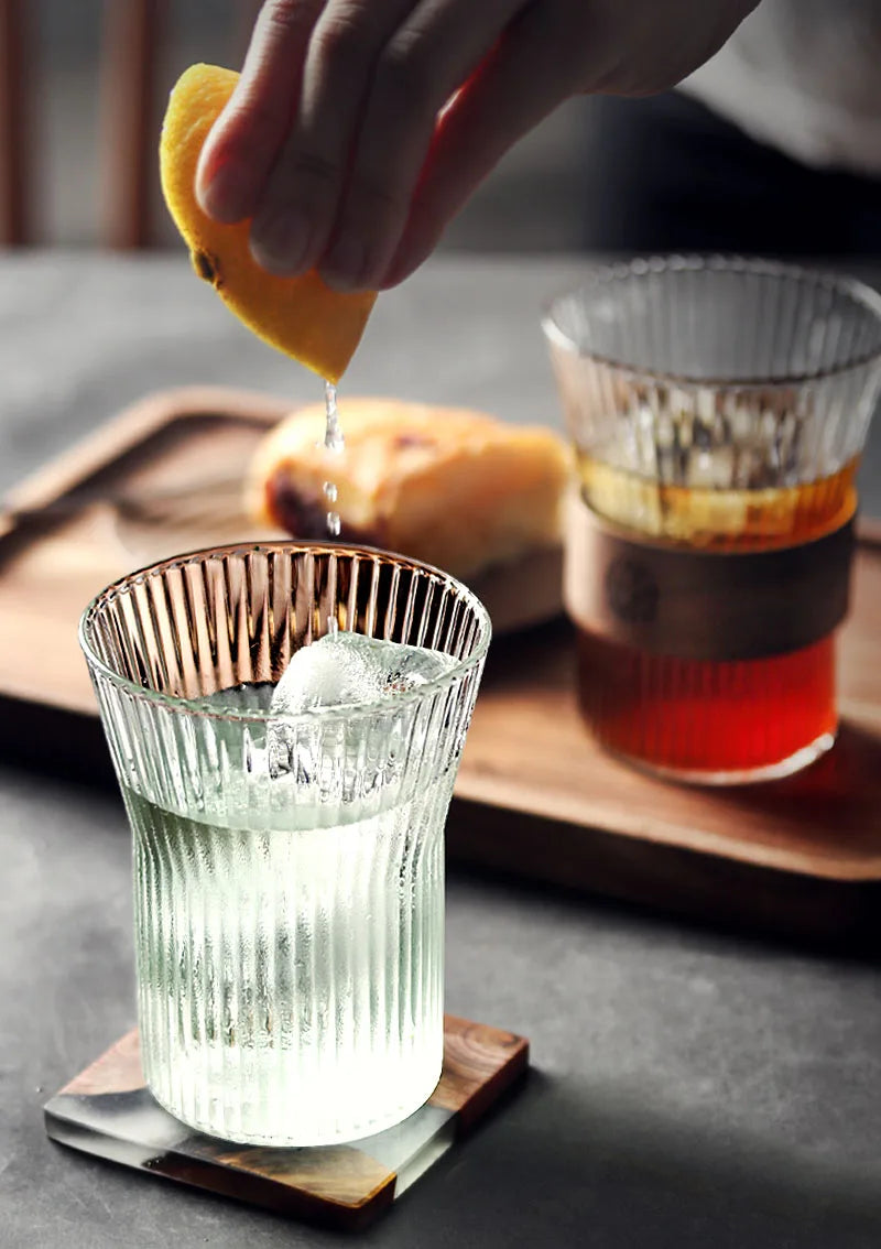 Ripple Whiskey Glasses Set Of 4 For Elegant Home Barware