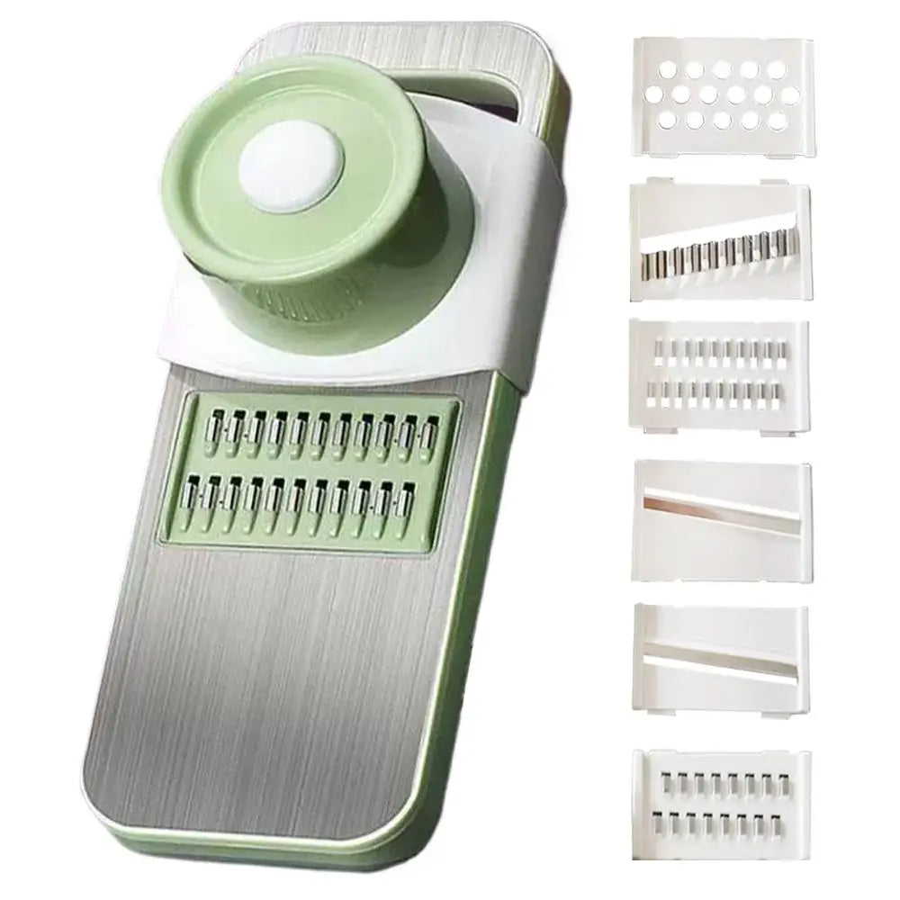 Six-Sided Stainless Steel Box Grater With Slicer And Shredder