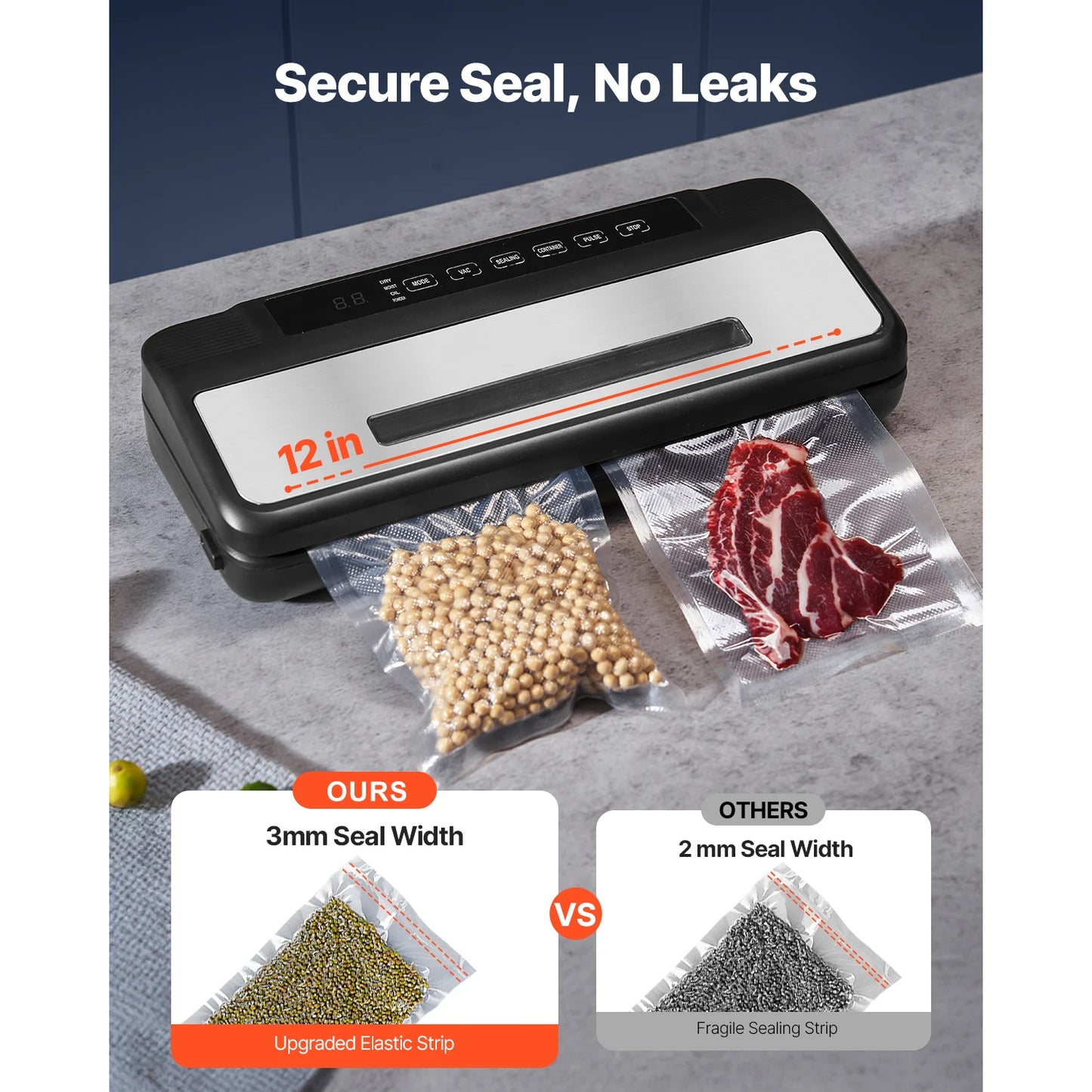 SucceBuy 7 In 1 Electric Vacuum Sealer For Food Preservation