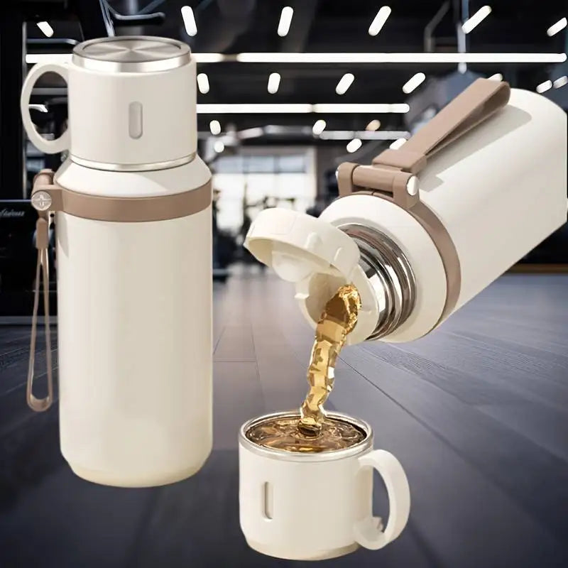 Stainless Steel Travel Mug Leak-Proof Thermos For Coffee And Tea
