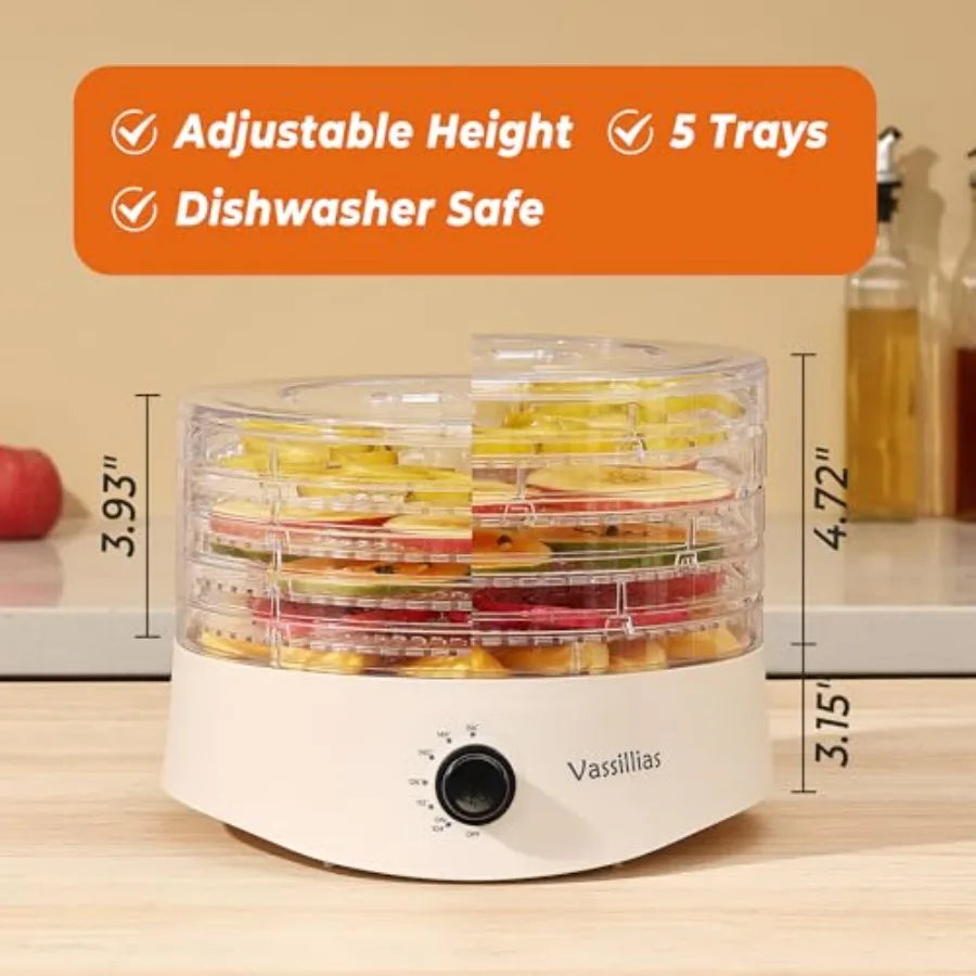 Mini Food Dehydrator Dryer 280W For Jerky Fruit Vegetables Herbs
