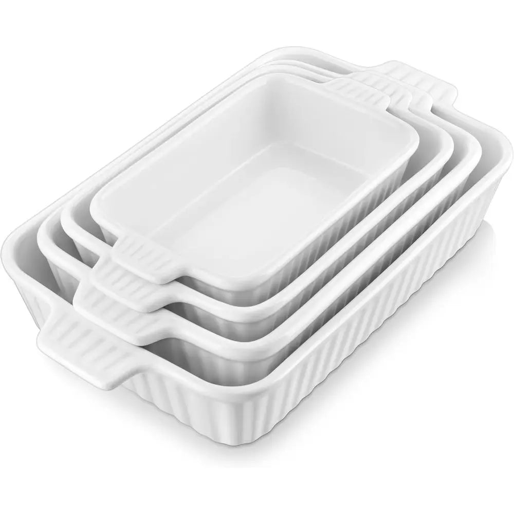 YTYIN Bakeware Porcelain Casserole Dishes With Handles