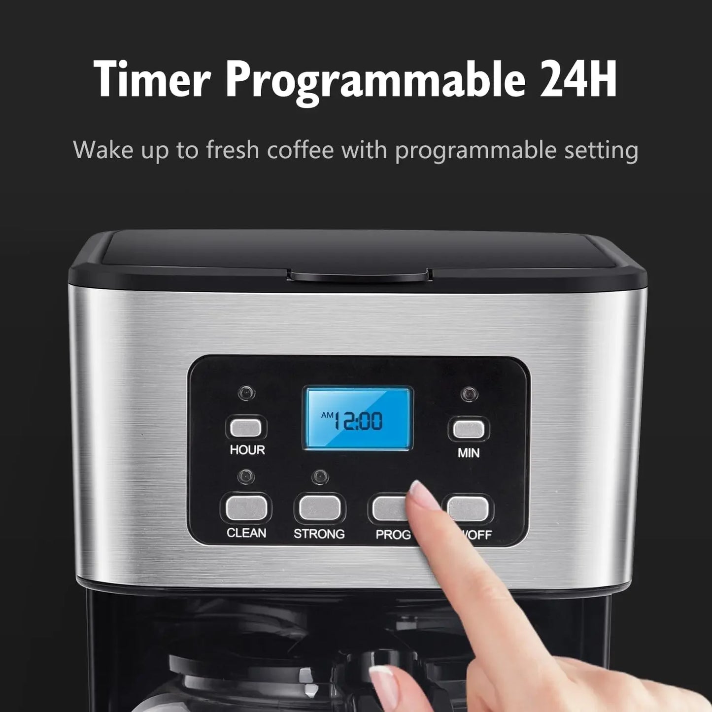 Iosn Programmable Coffee Maker With Pause And Serve