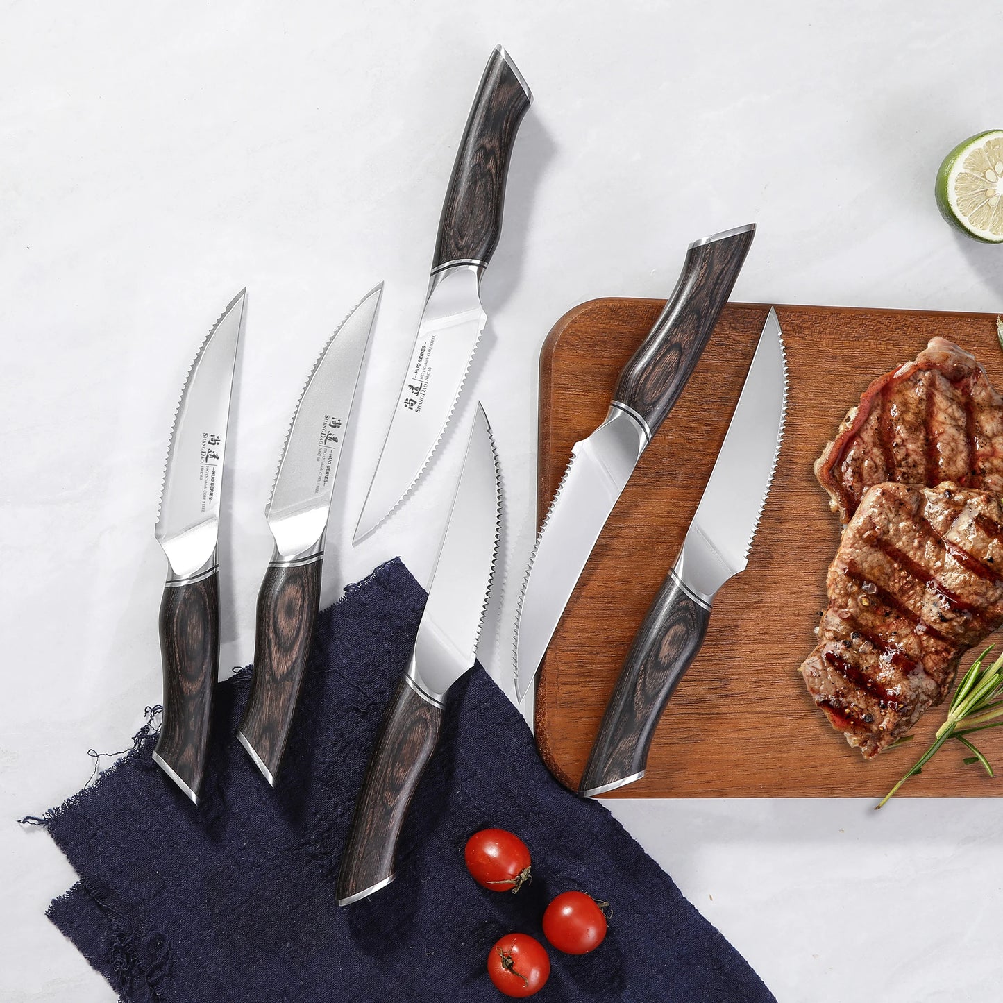 Shangdao 6-Piece Steak Knife Set With High Carbon Steel