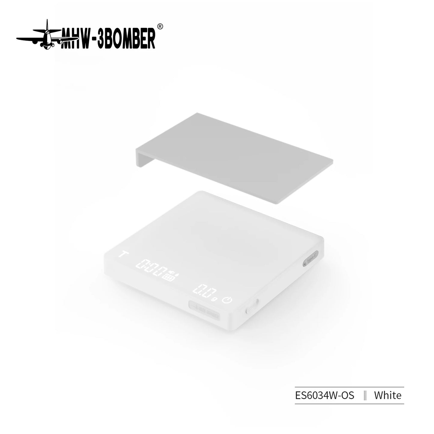 MHW-3BOMBER Coffee Scale With Timer Rechargeable Digital Kitchen Scale