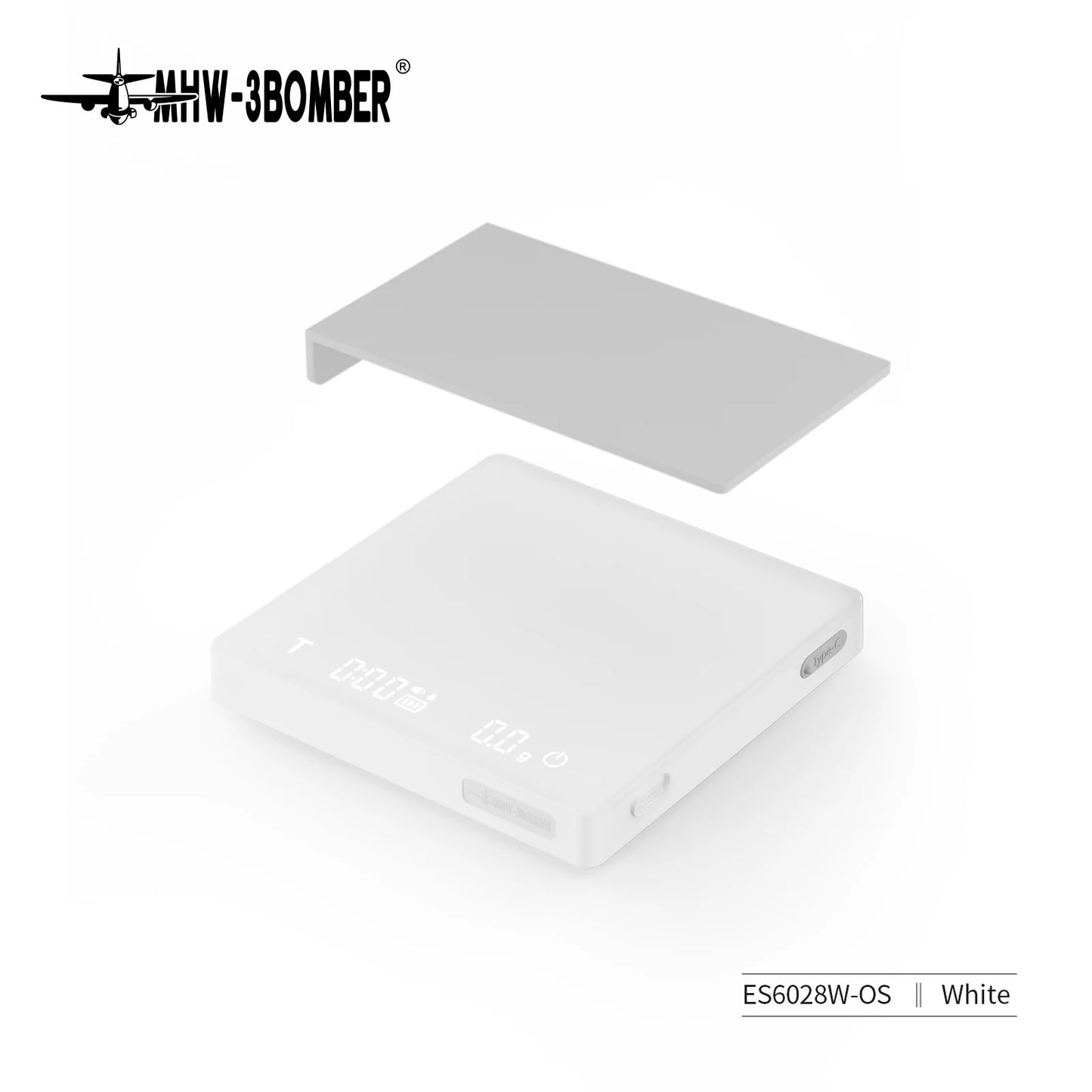 MHW-3BOMBER Coffee Scale With Timer Rechargeable Digital Kitchen Scale
