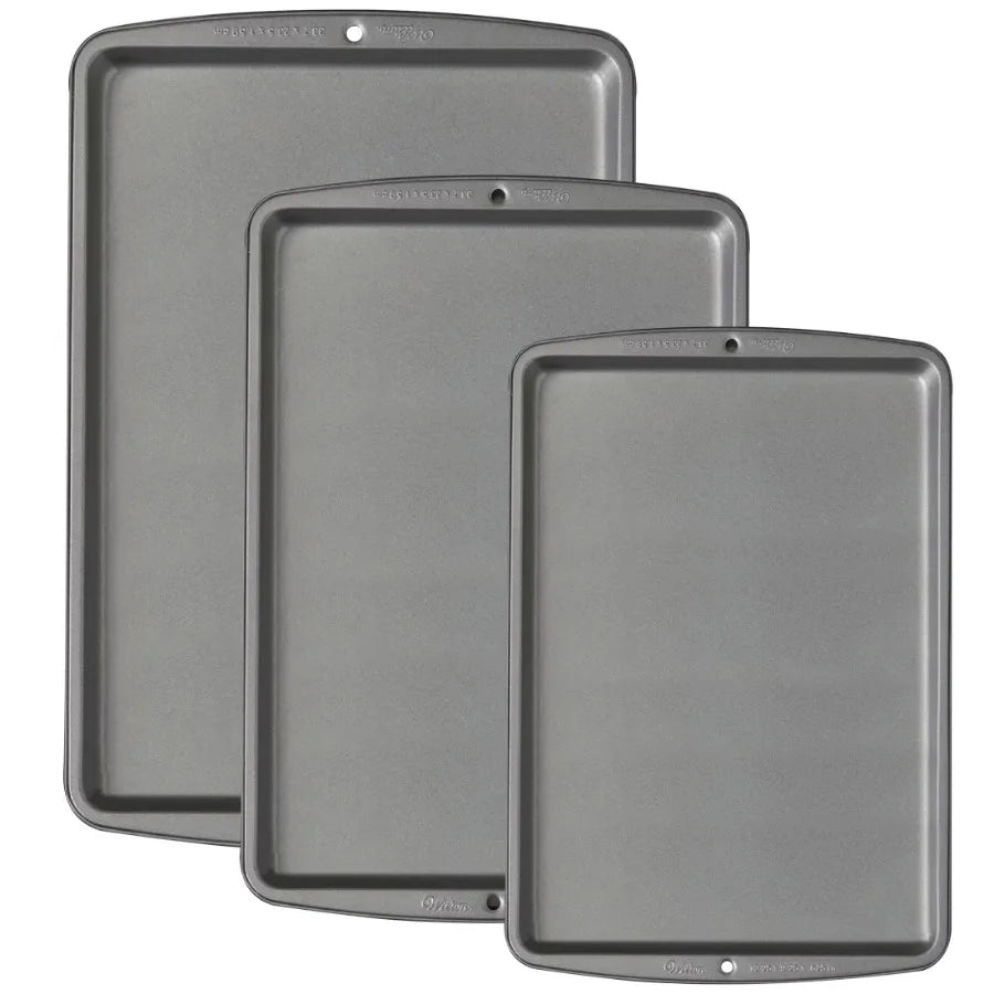 Premium Non-Stick Stainless Steel Cookie Sheet Bakeware Set