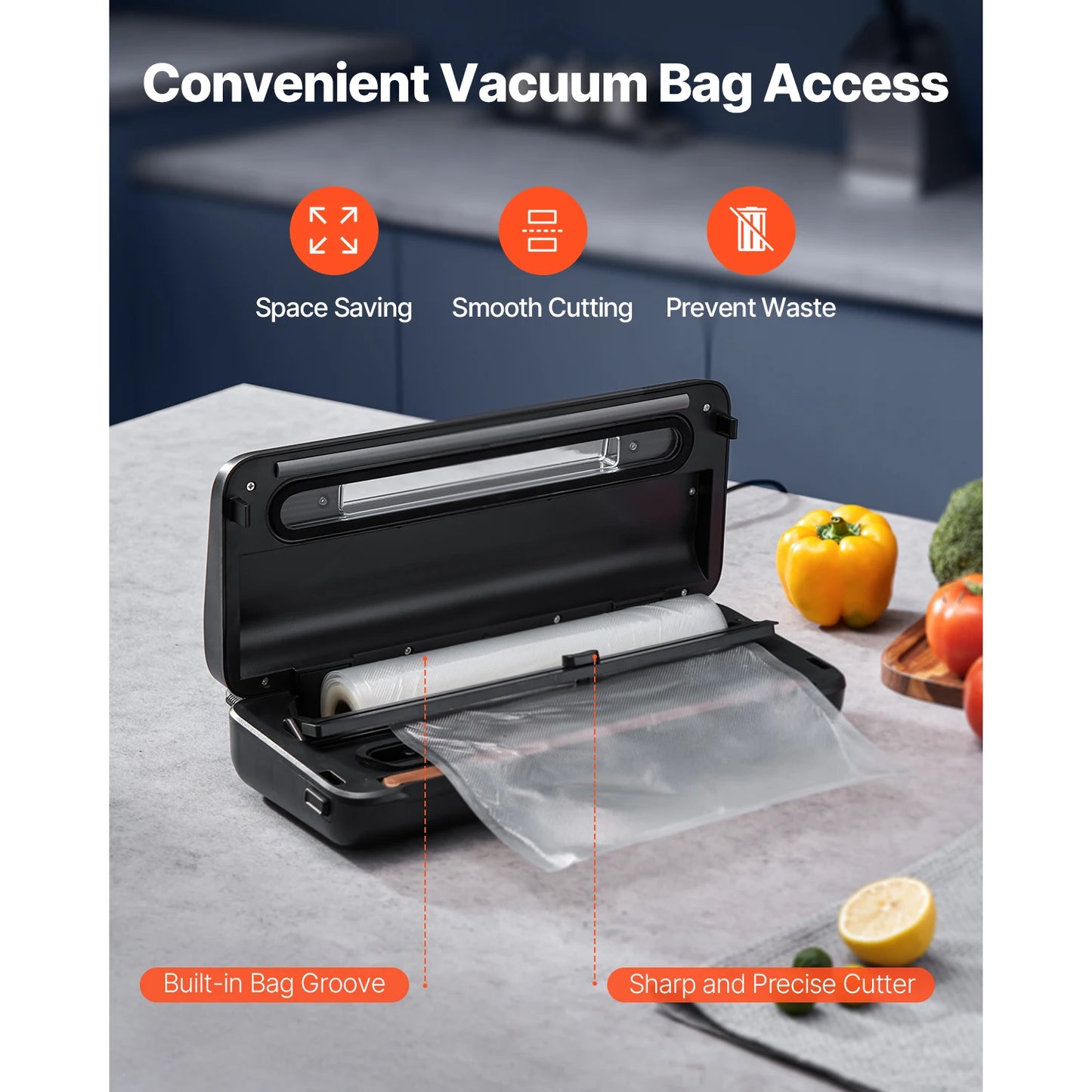 SucceBuy 7 In 1 Electric Vacuum Sealer For Food Preservation