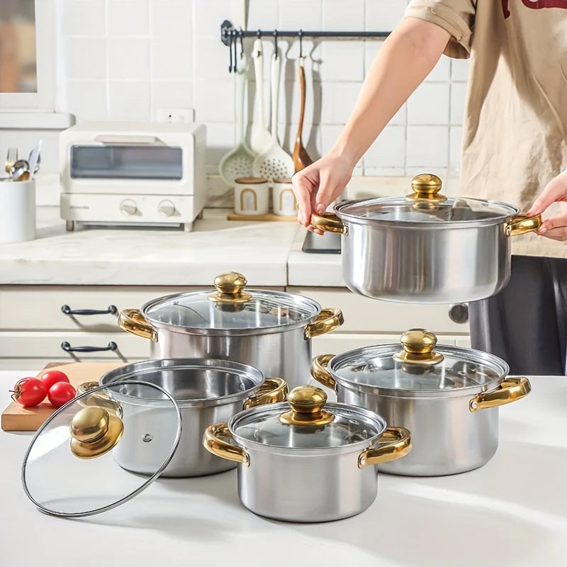 Stainless Steel Nonstick Cookware Set For Induction Cooking