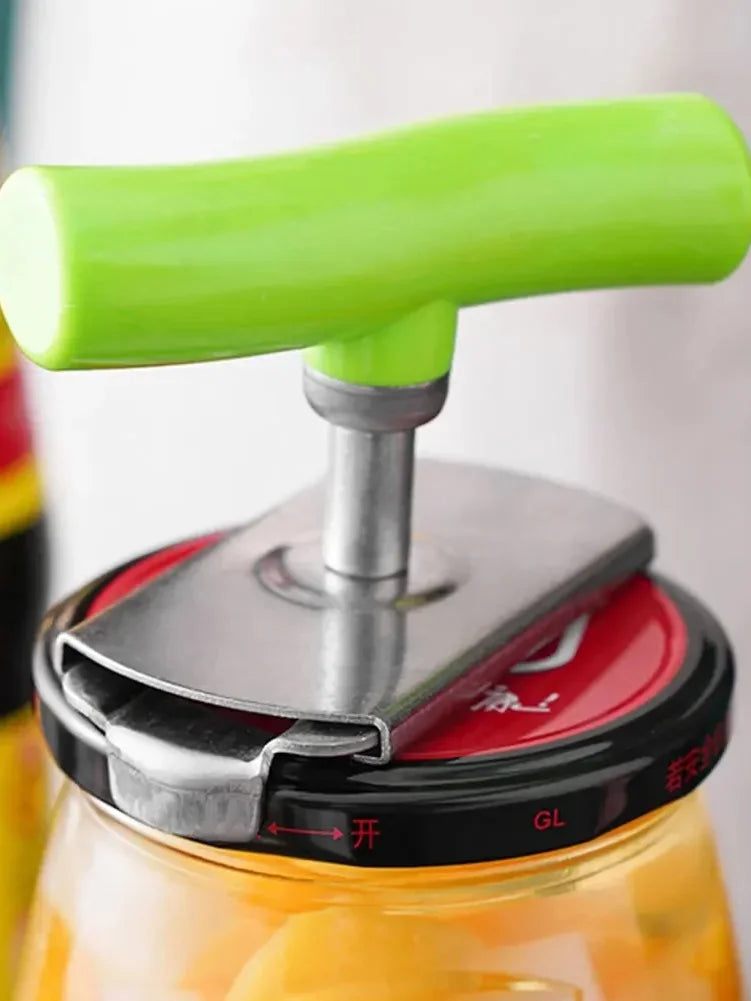 Arthritis-Friendly Labor-Saving Adjustable Stainless Steel Jar Opener Set