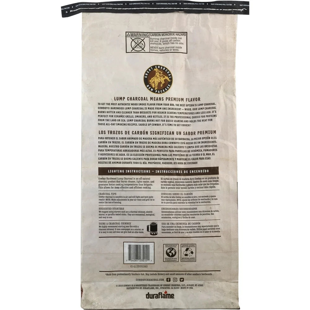 Oak Hickory Lump Charcoal For Outdoor Grilling