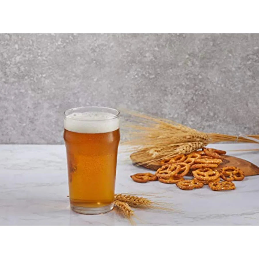 Beer Pint Glasses Set Of 4 In Traditional Pub Style
